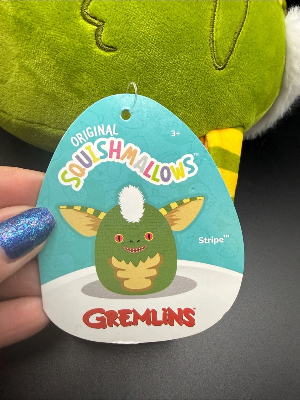 Squishmallows Gremlins Stripe Green Plush Stuffed Animal New With Tags